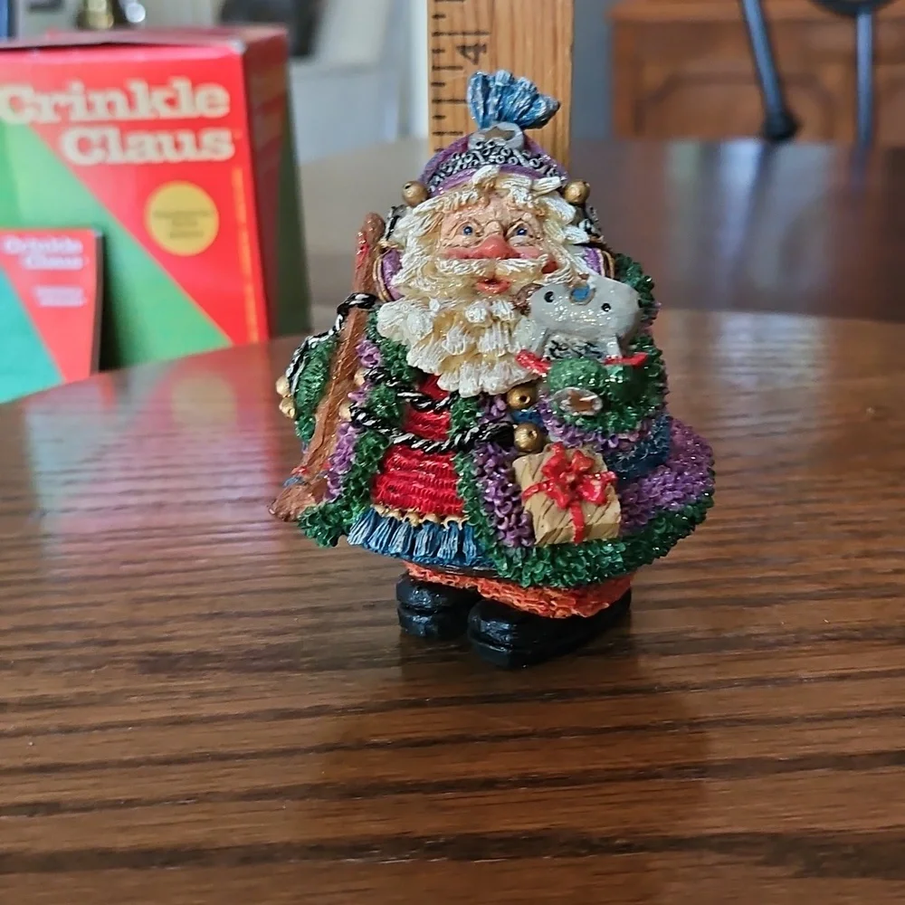 Crinkle Claus Scandanavian Santa  Figurine By Possible Dreams Holiday Christmas